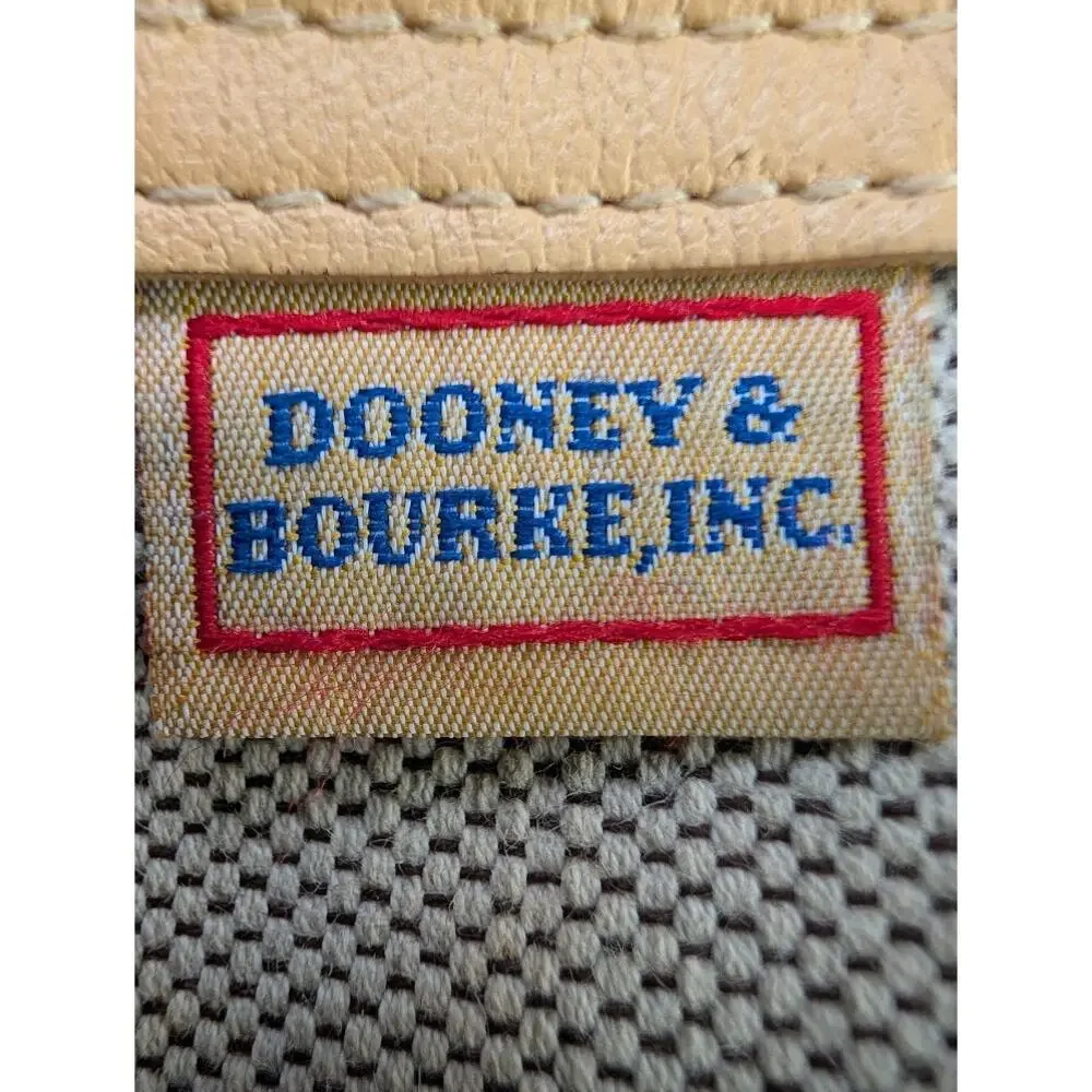 Dooney & Bourke Shoulder Tote Red DB Canvas Shopper Lock Tab